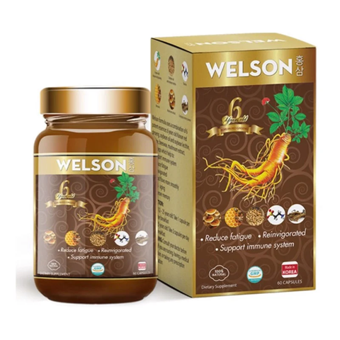 Welson Viên Uống Hồng Sâm Hàn Quốc Ginseng 60 Viên