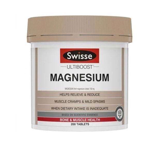 Swisse Viên Uống Ultiboost Bổ Sung Magie Tổng Hợp 200 Viên