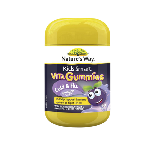 Nature's Way Kẹo Dẻo Kids Smart Tăng Sức Đề Kháng Cho Bé Vị Berry Kids Smart Vita Gummies Immunity 60 Viên