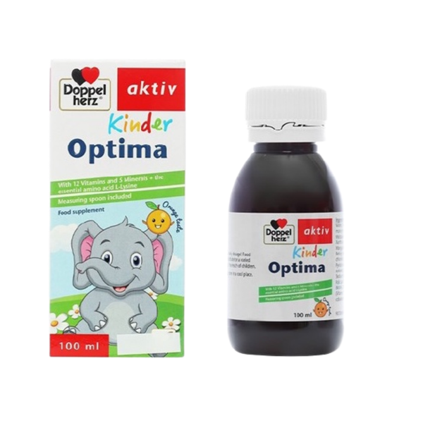 Doppelherz Siro Cải Thiện Tầm Vóc, Tăng Sức Đề Kháng Cho Trẻ Kinder Optima 100ml