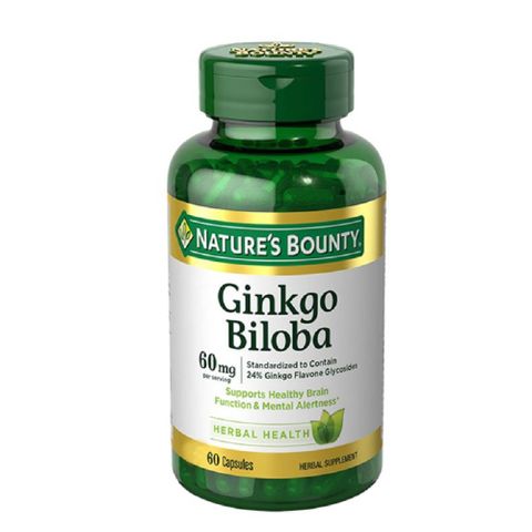 Nature's Bounty Viên Uống Bảo Vệ Tế Bào Thần Kinh Gingko Biloba 60mg 60 Viên