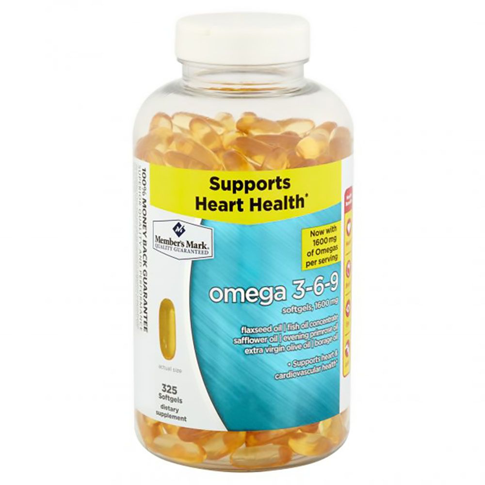 Member’s Mark Omega 3 6 9 Supports Heart Health 325 Viên Greenoly