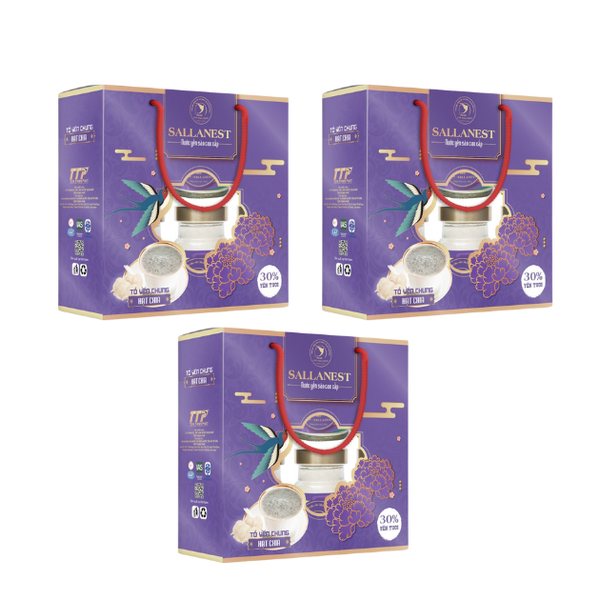 [MUA NHIỀU GIẢM THÊM] Sallanest Nước Yến Chưng Hạt Chia 30% Tổ Yến 6 Hũ x 70ml