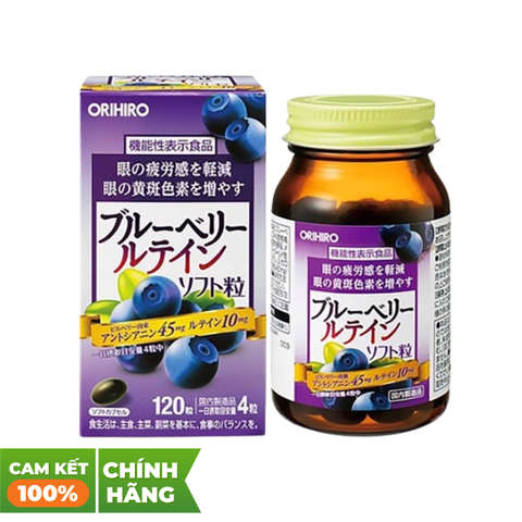 Orihiro Viên Uống Bổ Mắt Việt Quất Blueberry 120 Viên