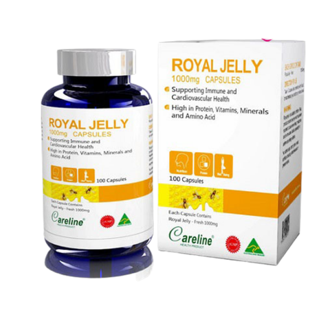 Careline Royal Jelly 1000mg - Sữa Ong Chúa Cao Cấp Của Úc 100 viên