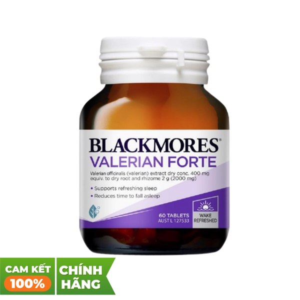 Blackmores Viên Uống Hỗ Trợ Giấc Ngủ 2000mg Valerian Forte 60 Viên