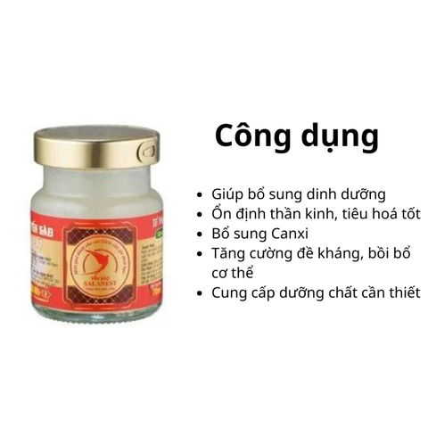Sallanest Nước Yến Chưng Đường Phèn 30% Tổ Yến 6 Hũ x 70ml (1 Hũ)
