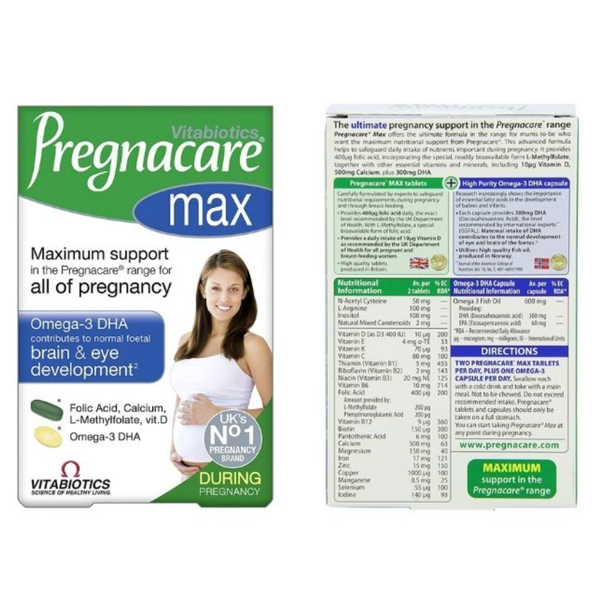 Vitabiotics Vitamin Bà Bầu Pregnacare Max 84 Viên