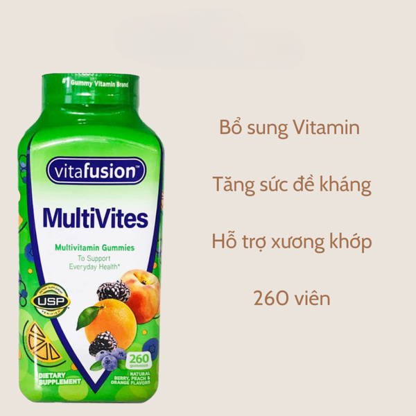 Vitafusion MultiVites Gummy - Kẹo Dẻo Bổ Sung Vitamin