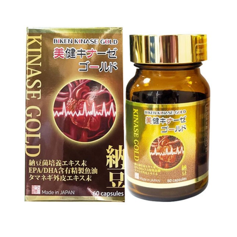 Biken Kinase Gold Viên Uống Phòng Ngừa Đột Quỵ 60 Viên