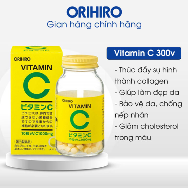 Orihiro Viên Uống Vitamin C 300 Viên