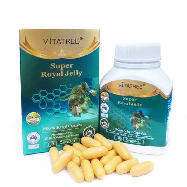 Vitatree Sữa Ong Chúa Super Royal Jelly 1600mg 100 Viên