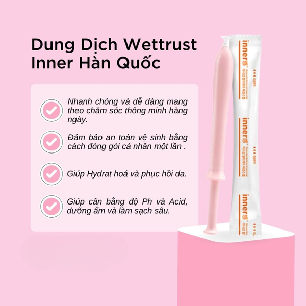 Combo 5 Cây Wettrust Đũa Thần Gel Dưỡng Đa Năng Vùng Kín Inner Disposable Multicare Essence Gel 1.7g