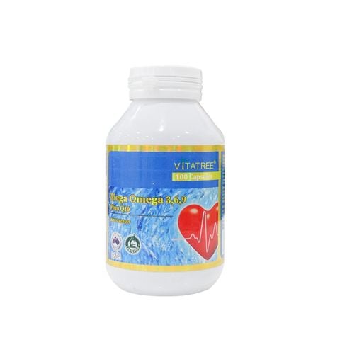 Vitatree Viên Uống Dầu Cá 3-6-9 Mega Omega 369 Plus Q10 100 Viên