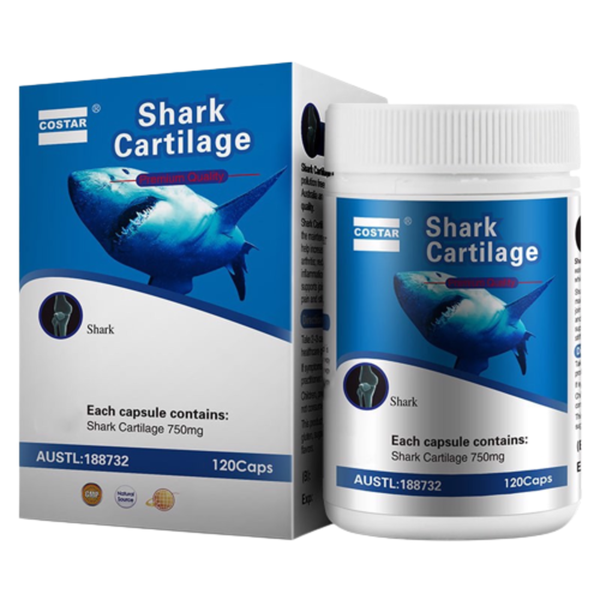 Combo 2 Hộp Costar Sụn Cá Mập Blue Shark Cartilage 750mg 120 Viên