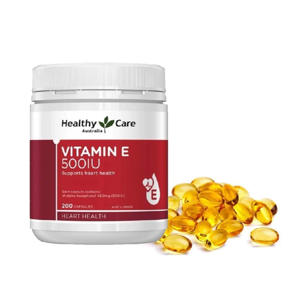 Healthy Care Viên Uống Bổ Sung Vitamin E 500IU Hộp 200 Viên