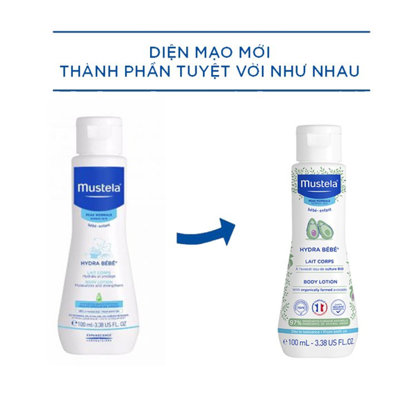 Mustela Lotion Dưỡng Thể Cho Bé Da Thường Hydra Bebe Body Lotion