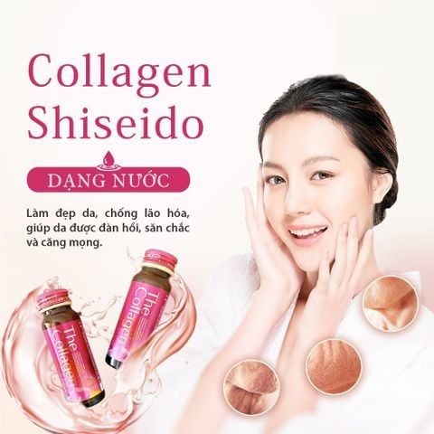Combo 3 Hộp Shiseido Collagen Dạng Nước The Collagen 10 Lọ 50ml
