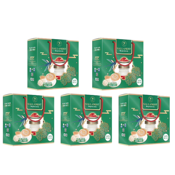 Sallanest Nước Yến Chưng Đông Trùng 30% Tổ Yến 6 Hũ x 70ml