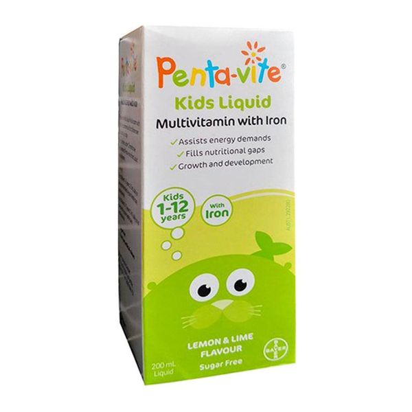 Pentavite Vitamin Tổng Hợp Và Sắt Cho Bé Từ 1-12 Tuổi 100ml