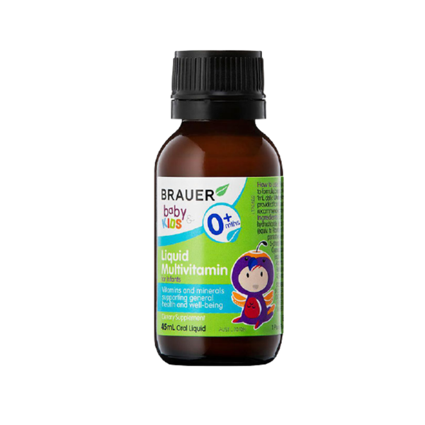 Brauer Nước Uống Vitamin Tổng Hợp Cho Trẻ Sơ Sinh Liquid Multivitamin for Infants 45ml