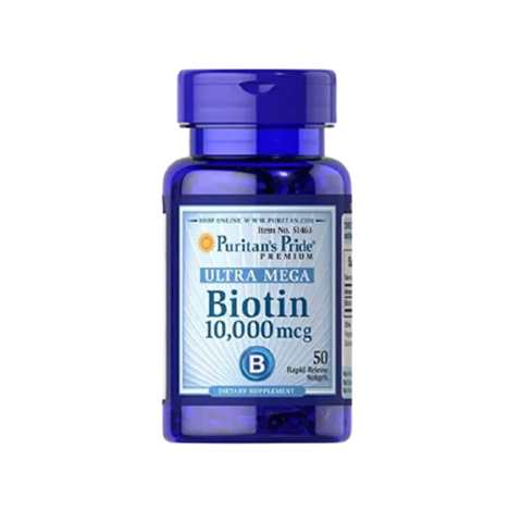 Puritan's Pride Viên Uống Hỗ Trợ Ngăn Rụng Tóc, Làm Đẹp Da Biotin 10000 mcg