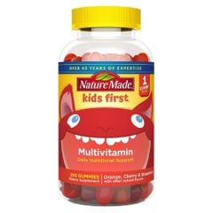 Nature Made Kẹo Dẻo Kids First Multivitamin Gummies 200 Viên