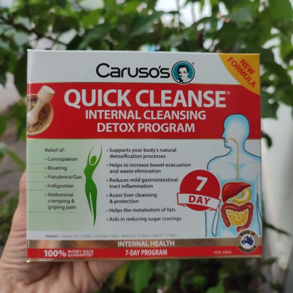 Caruso's Viên Uống Thải Độc Cơ Thể Liệu Trình Quick Cleanse Internal Cleansing 7 Ngày