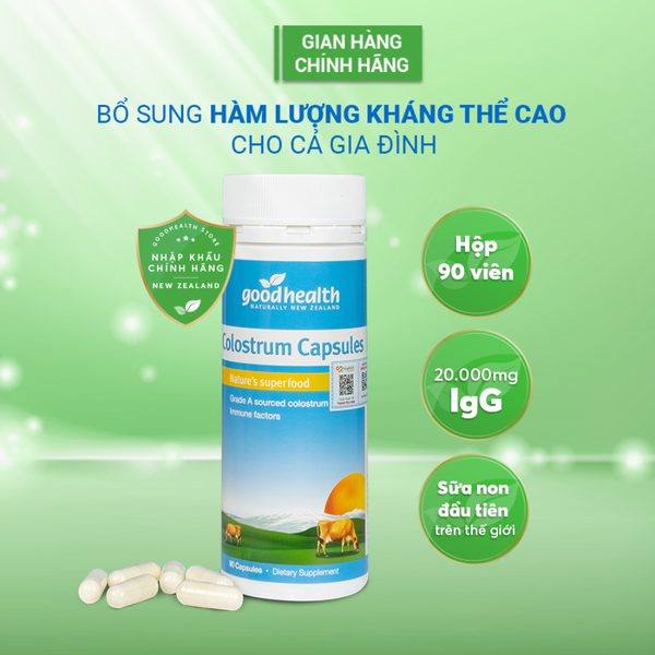 Goodhealth Viên Uống Sữa Non Tăng Cường Miễn Dịch Colostrum 90 Viên