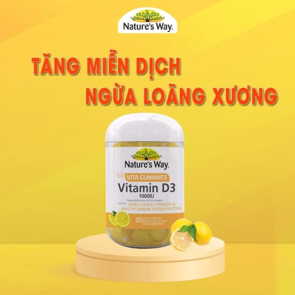 Nature’s Way Kẹo Dẻo Bổ Sung Vitamin C Cho Gia Đình Vita Gummies for Adults 120 viên