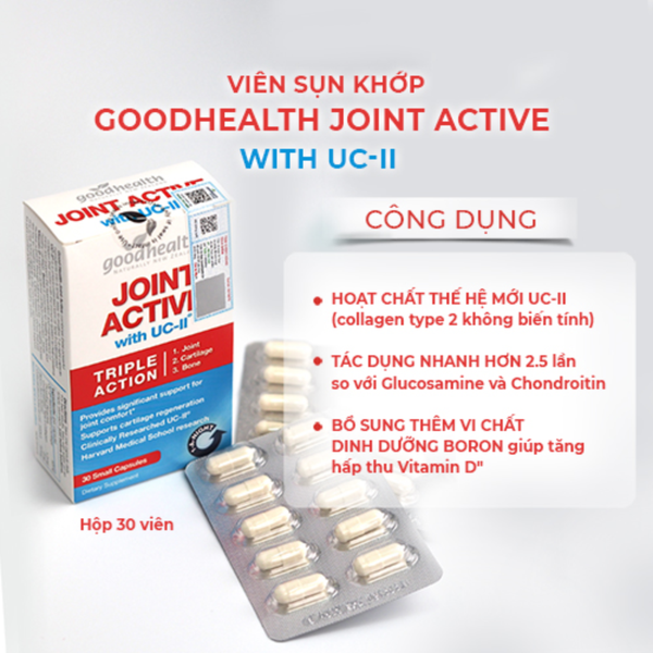 Goodhealth Viên Uống Hỗ Trợ Sụn Khớp Joint Active 30 Viên