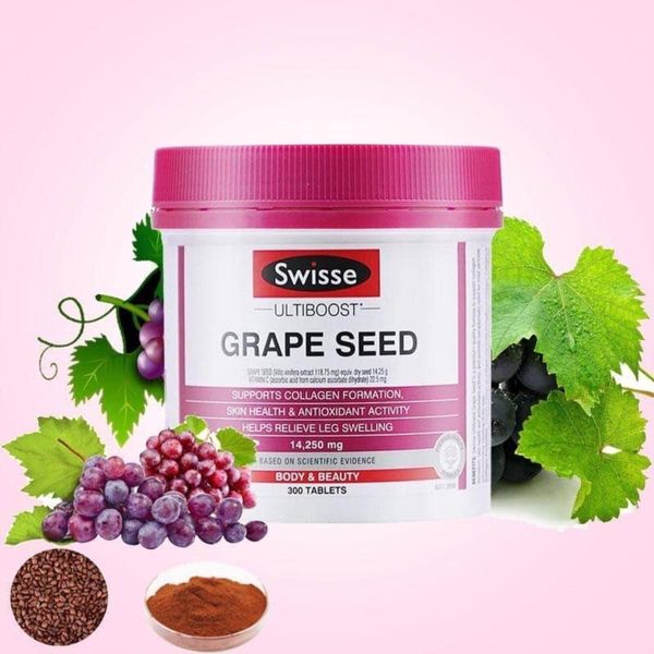 Swisse Viên Uống Chống Oxy Hóa 14,250mg Grape Seed 300 Viên