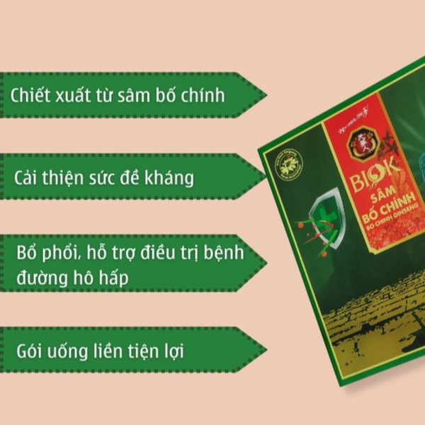 Biok Nước Uống Hỗ Trợ Hô Hấp Sâm Bố Chính 70ml