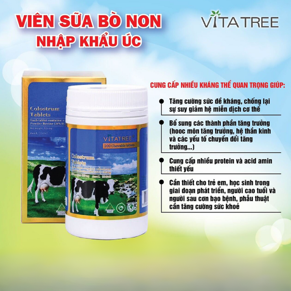 Vitatree Sữa Non Colostrum Tablets 200 Viên
