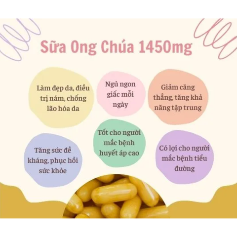 Combo Costar Dầu Cá 100 Viên + Sữa Ong Chúa Royal Jelly Soft Gel 1450mg 100 Viên
