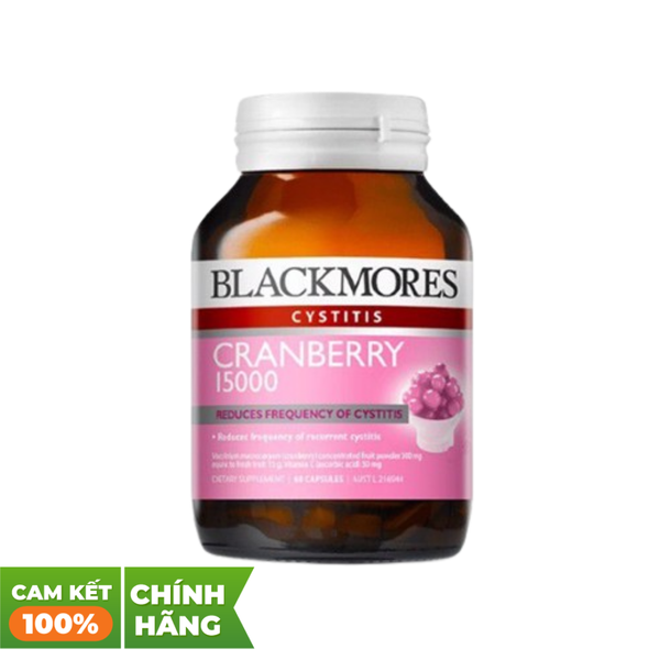 Blackmores Viên Hỗ Trợ Trị Đường Tiết Niệu Từ Trái Mạn Việt Quất 15000mg Cranberry 60 Viên