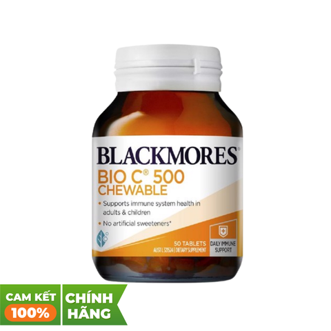 Blackmores Viên Bổ Sung Vitamin C 500mg Dạng Nhai 50 Viên
