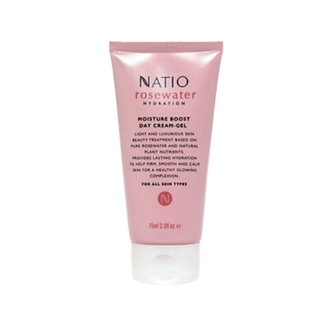 Natio Gel Kem Cấp Ẩm Da Ban Ngày Rosewater Hydration Moisture Boost Day Cream-Gel 75ml