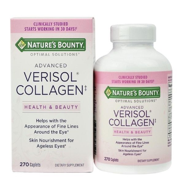 Nature’s Bounty Viên Uống Collagen Chống Nhăn Vùng Mắt Advanced Verisol Collagen 270 Viên