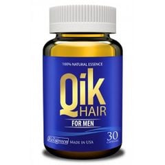 Qik(For Men) Viên Uống Hỗ Trợ Giảm Rụng Tóc Cho Nam 30 Viên