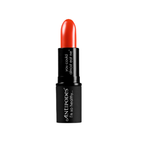 Antipodes Son Môi Thiên Nhiên Màu #6 Đỏ Cam Lipstick West Coast Sunset 336 4g