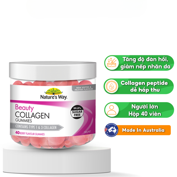 Nature's Way Kẹo Dẻo Bổ Sung Collagen Beauty 40 Viên