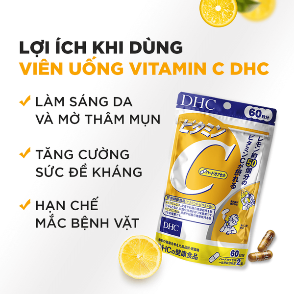 DHC Viên Uống Bổ Sung Vitamin C 60 Ngày