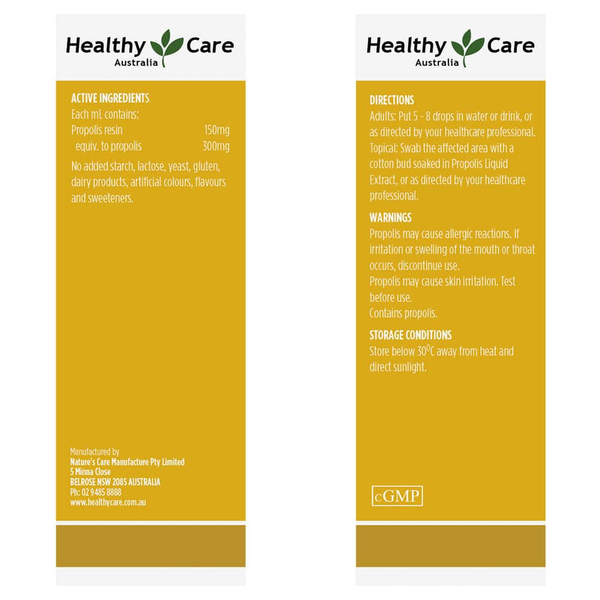 Healthy Care Keo Ong Hỗ Trợ Miễn Dịch Propolis Liquid Extract 25ml