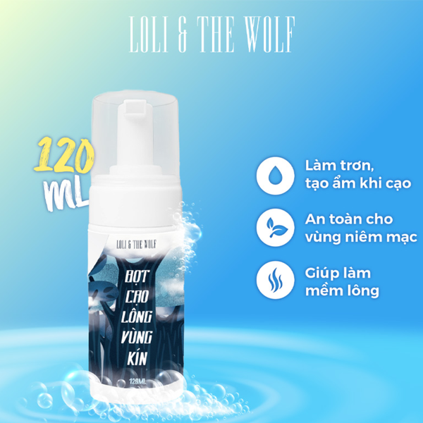 Loli The Wolf Bọt Cạo Lông Vùng Kín Cho Nam Và Nữ 120ml