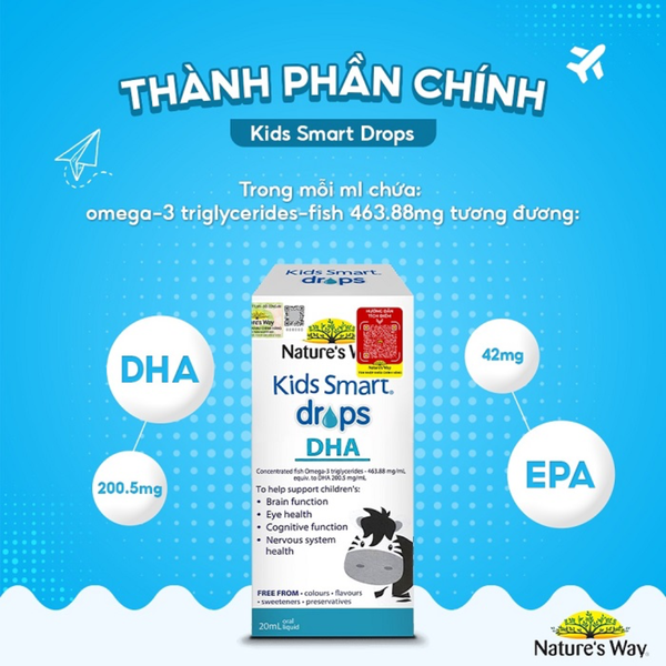 Nature’s Way DHA Dạng Giọt Kids Smart DHA Drops 20ml