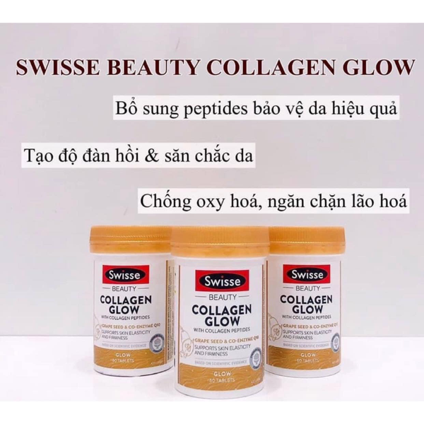 Swisse Viên Bổ Sung Collagen Beauty Glow 60 Viên