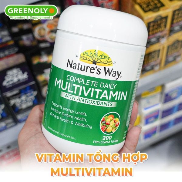 Viên Uống Vitamin Tổng Hợp Nature’s Way Complete Daily Multivitamin Úc 200 Viên