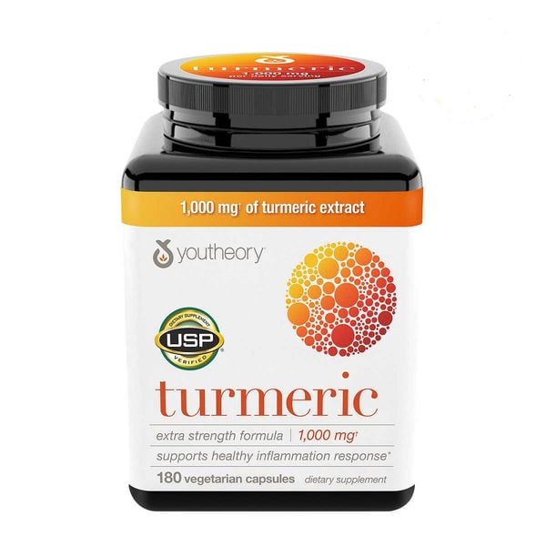 Youtheory Viên Uống Tinh Chất Nghệ Turmeric 1000mg 180 Viên