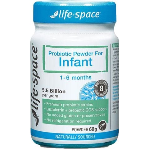 Life Space Men Vi Sinh Probiotic Powder For Infant Cho Trẻ Từ 1-6 Tháng 40g